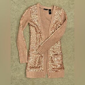 Pink sequins sweater jacket from Victoria secret Moda international